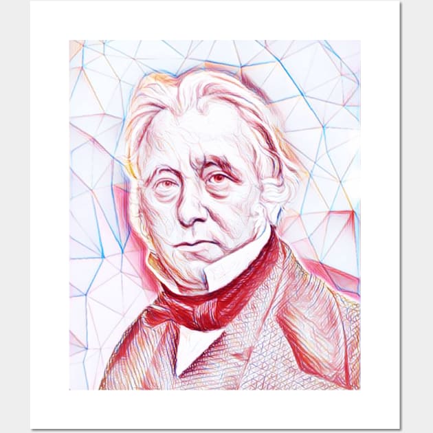 Thomas Babington Macaulay Portrait | Thomas Babington Macaulay Artwork | Line Art Wall Art by JustLit